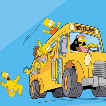 Homer naháňa autobus
