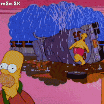 GIF: Homer sa zamýšľa