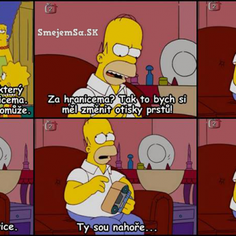 Homer si mení odtlačky prstov