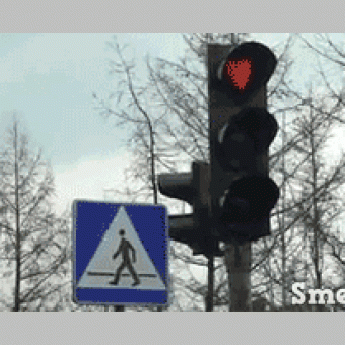 GIF: Divný semafor