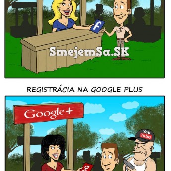 Registrácia na FB vs. registrácia na Google+