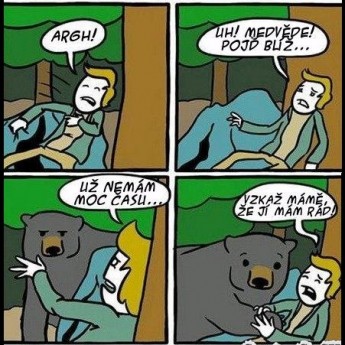 Pozor medveď!