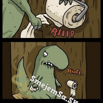 Dinosaurus na záchode