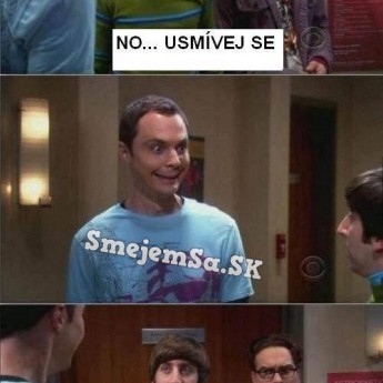 Sheldon sa usmieva