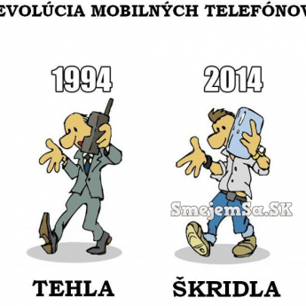 Evolúcia mobilných telefónov