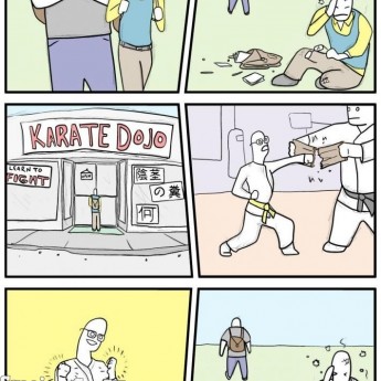 Keď ani karate nepomáha…