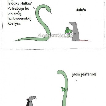 Halloweensky kostým hada