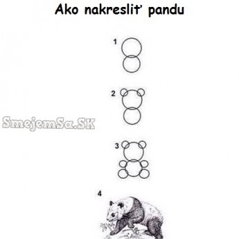 Ako nakresliť pandu