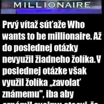 Prvý milionár